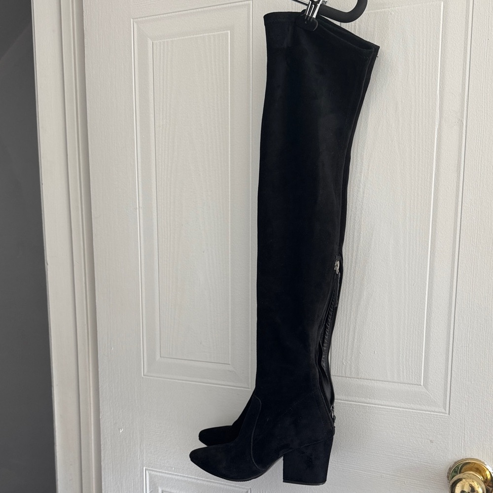 Goodnight macaroon Black Over-the-Knee Women's Boots sz6